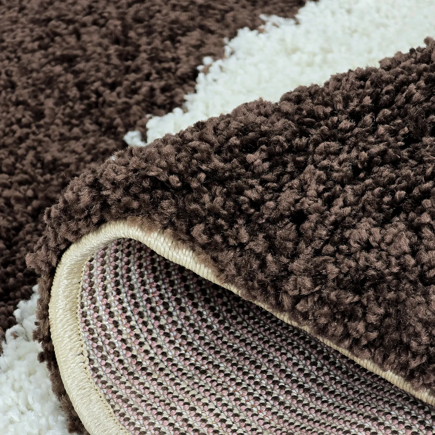 Tapetes redondos - Chiniot (marrom/bege/branco)