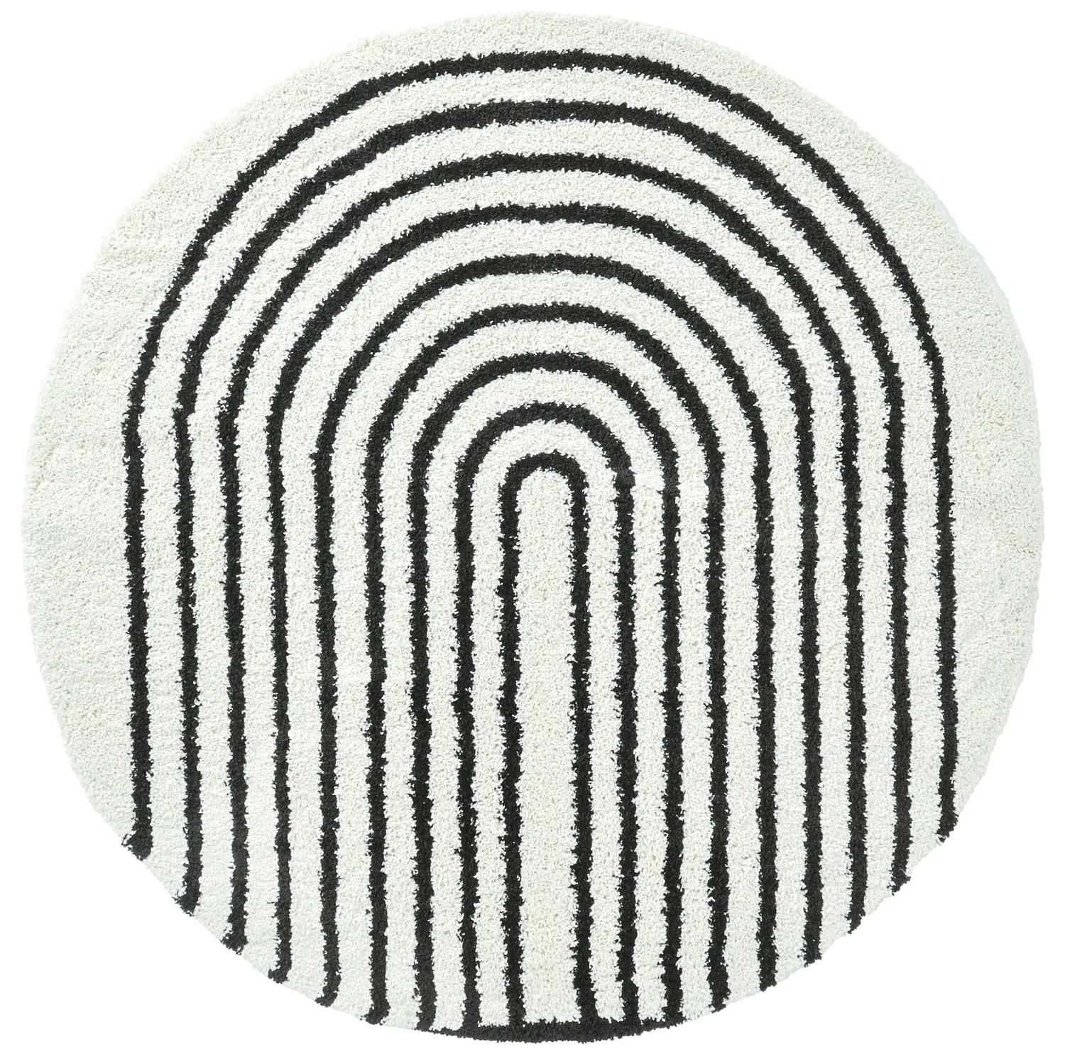 Tapetes redondos - Cluny (branco/preto)