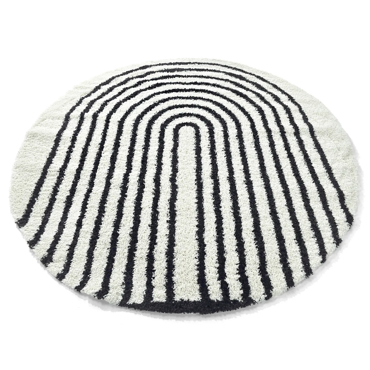 Tapetes redondos - Cluny (branco/preto)