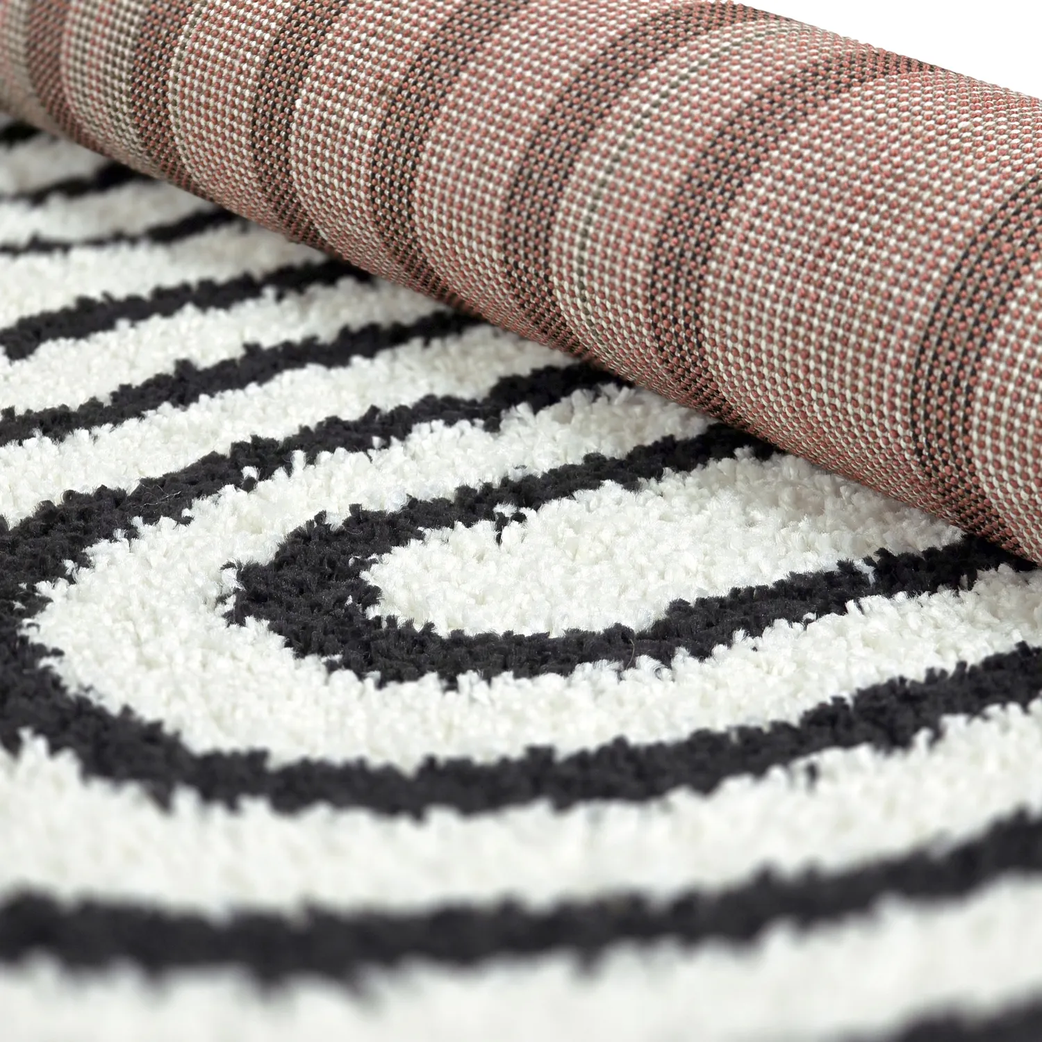 Tapetes redondos - Cluny (branco/preto)