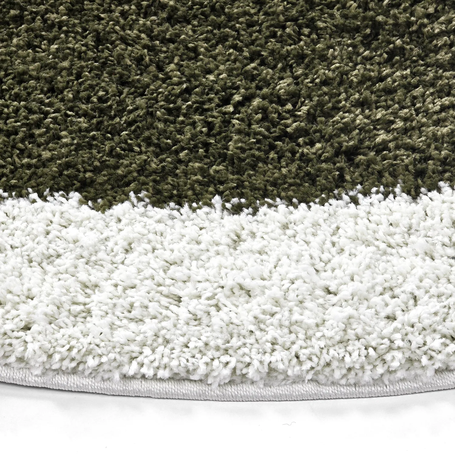 Tapetes redondos - Conques (verde/branco)