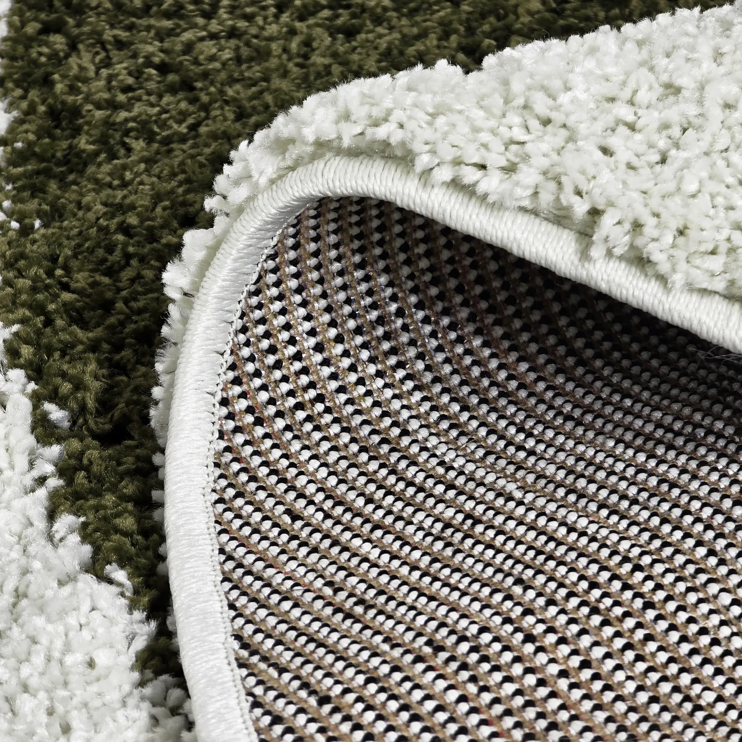 Tapetes redondos - Conques (verde/branco)