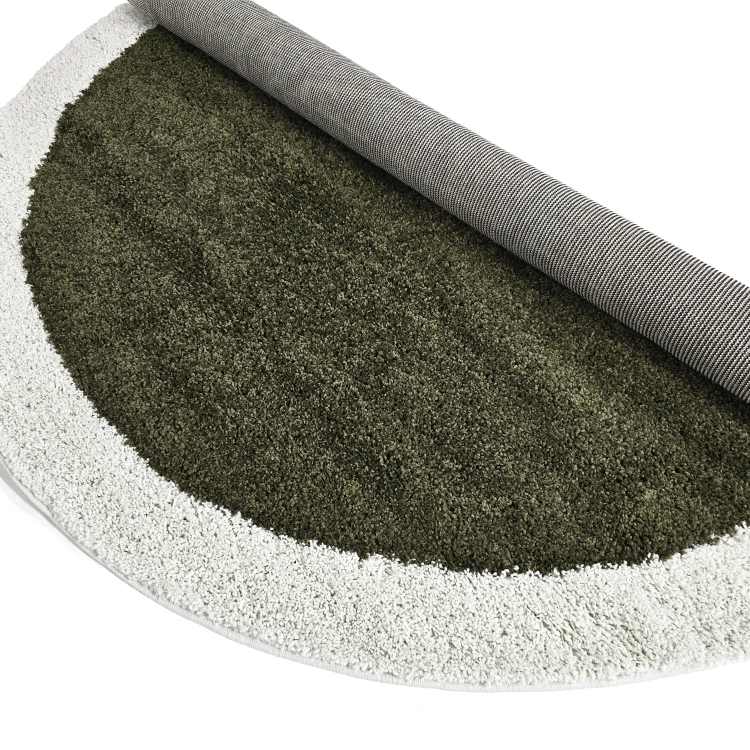 Tapetes redondos - Conques (verde/branco)