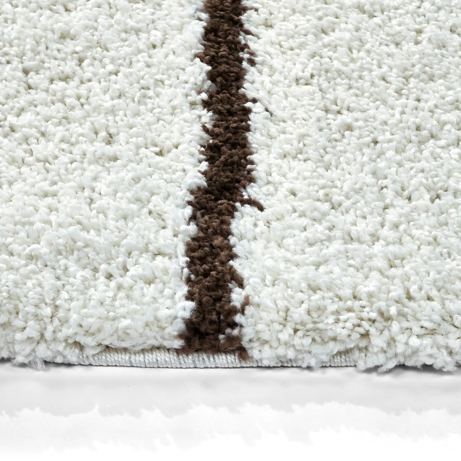 Tapetes redondos - Eze (branco/marrom)