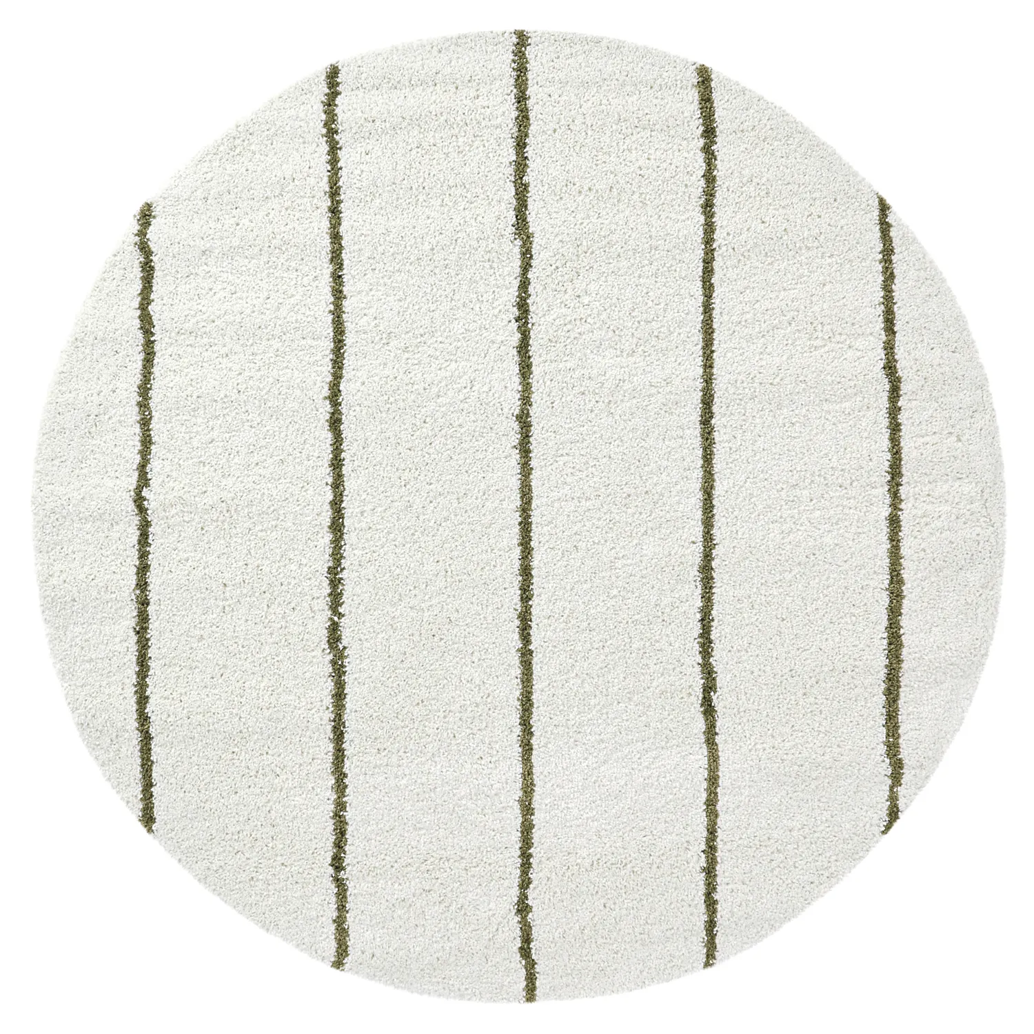 Tapetes redondos - Eze (branco/verde)