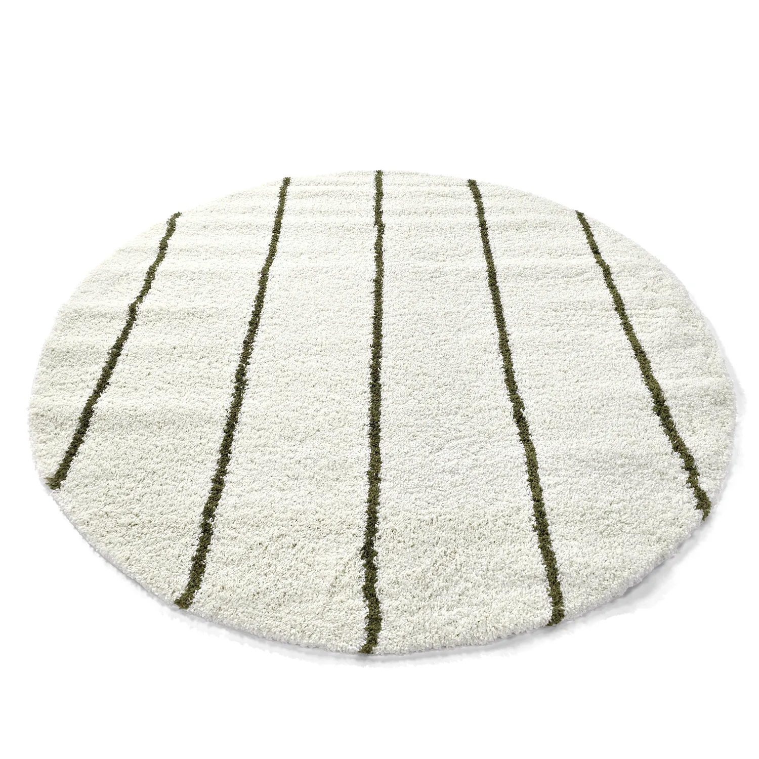 Tapetes redondos - Eze (branco/verde)