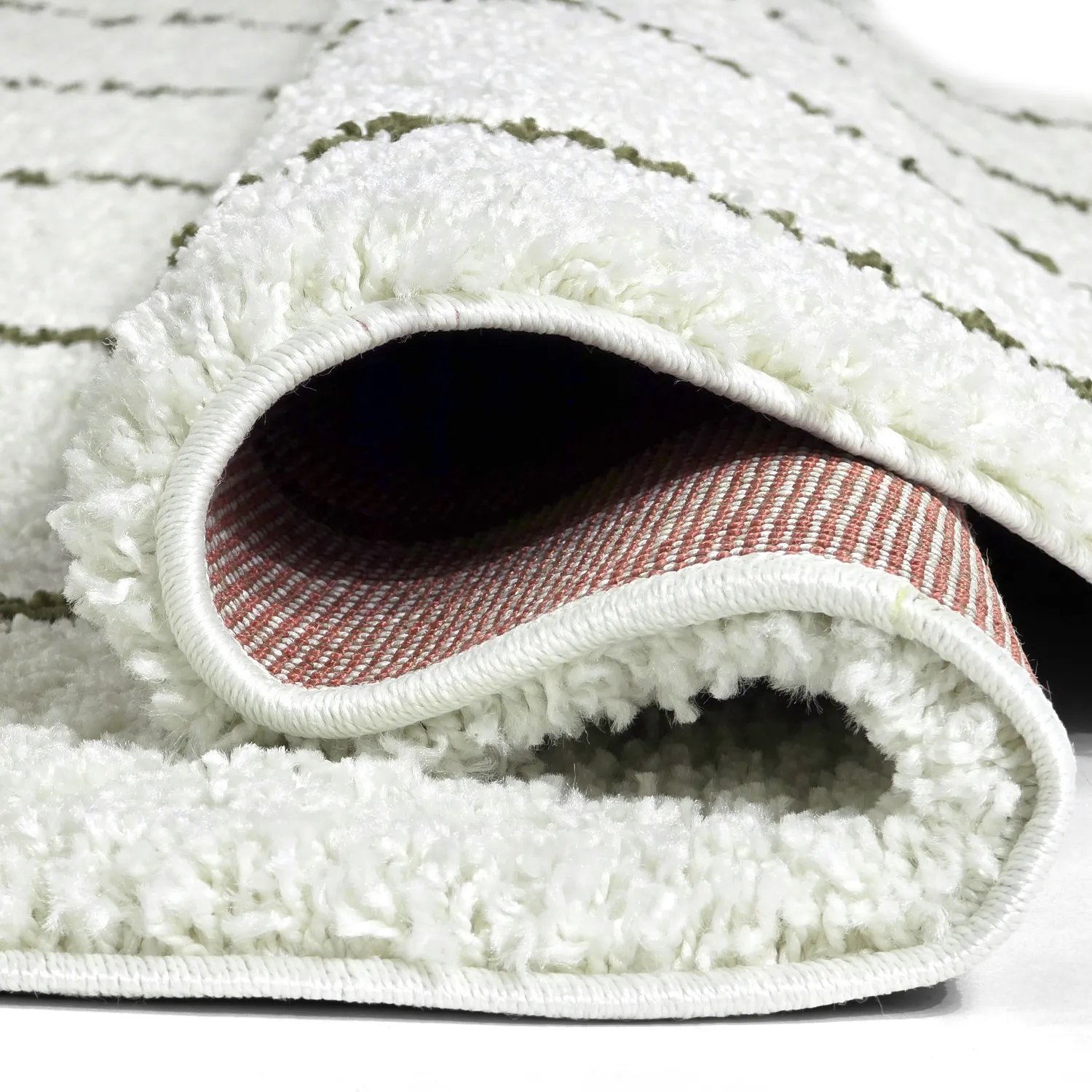 Tapetes redondos - Eze (branco/verde)