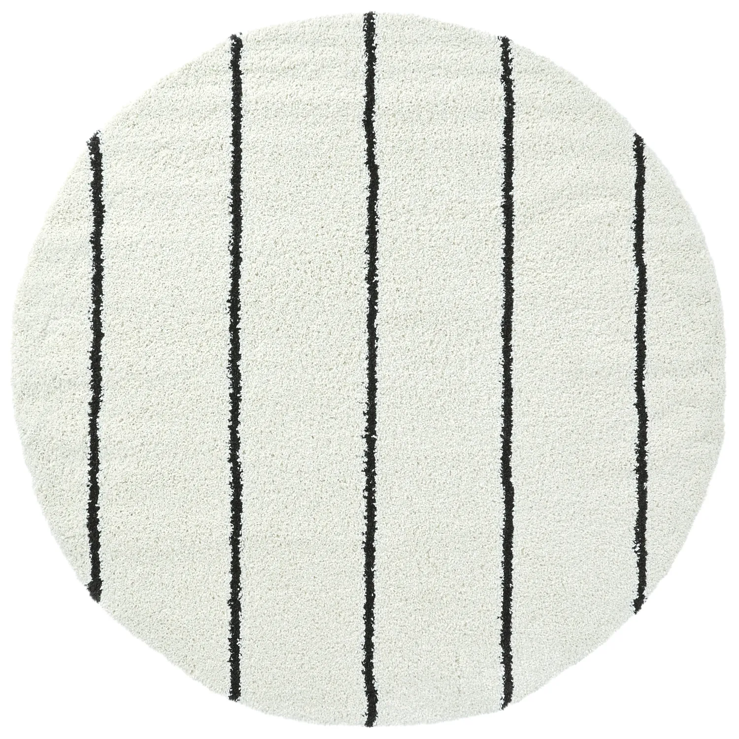 Tapetes redondos - Eze (branco/preto)