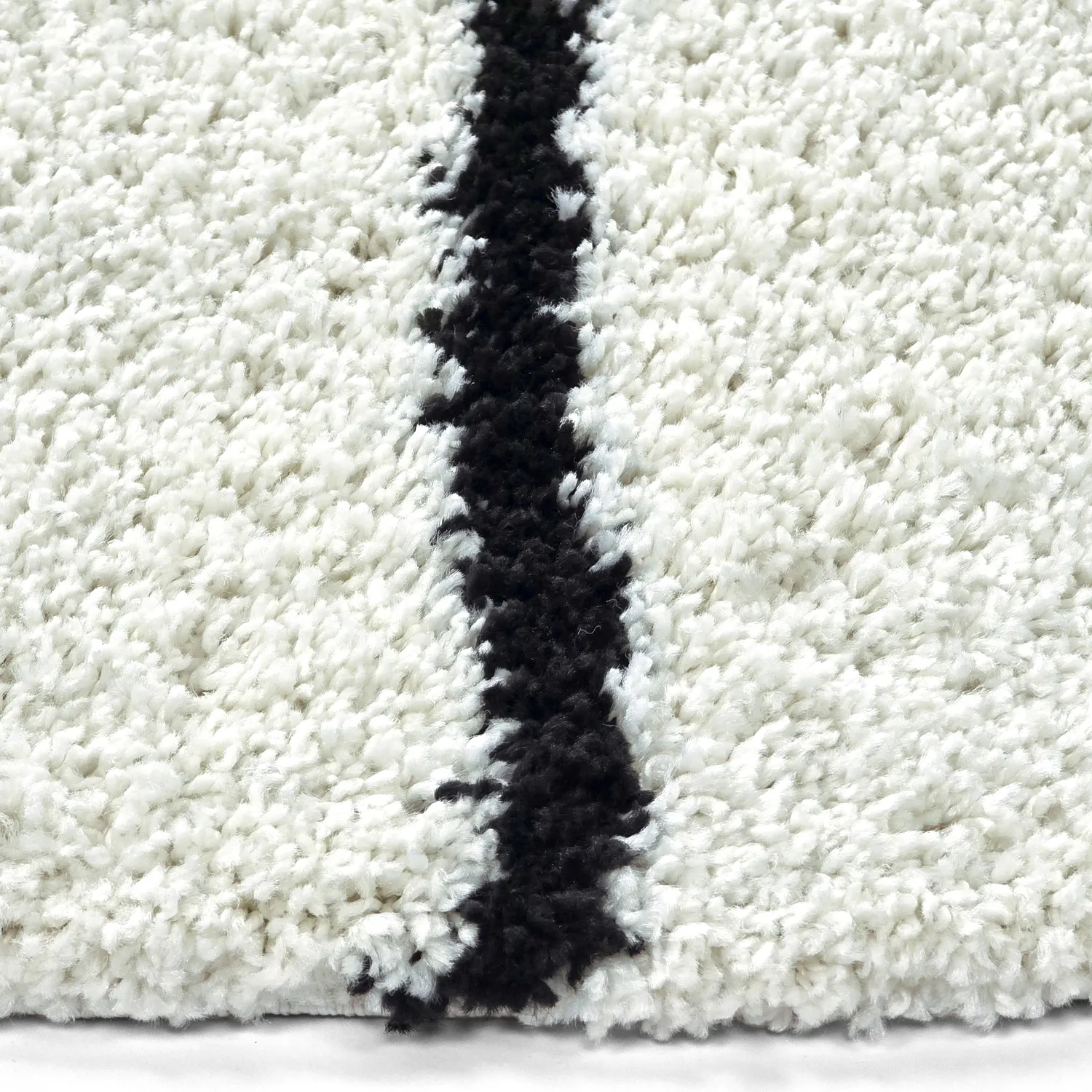 Tapetes redondos - Eze (branco/preto)