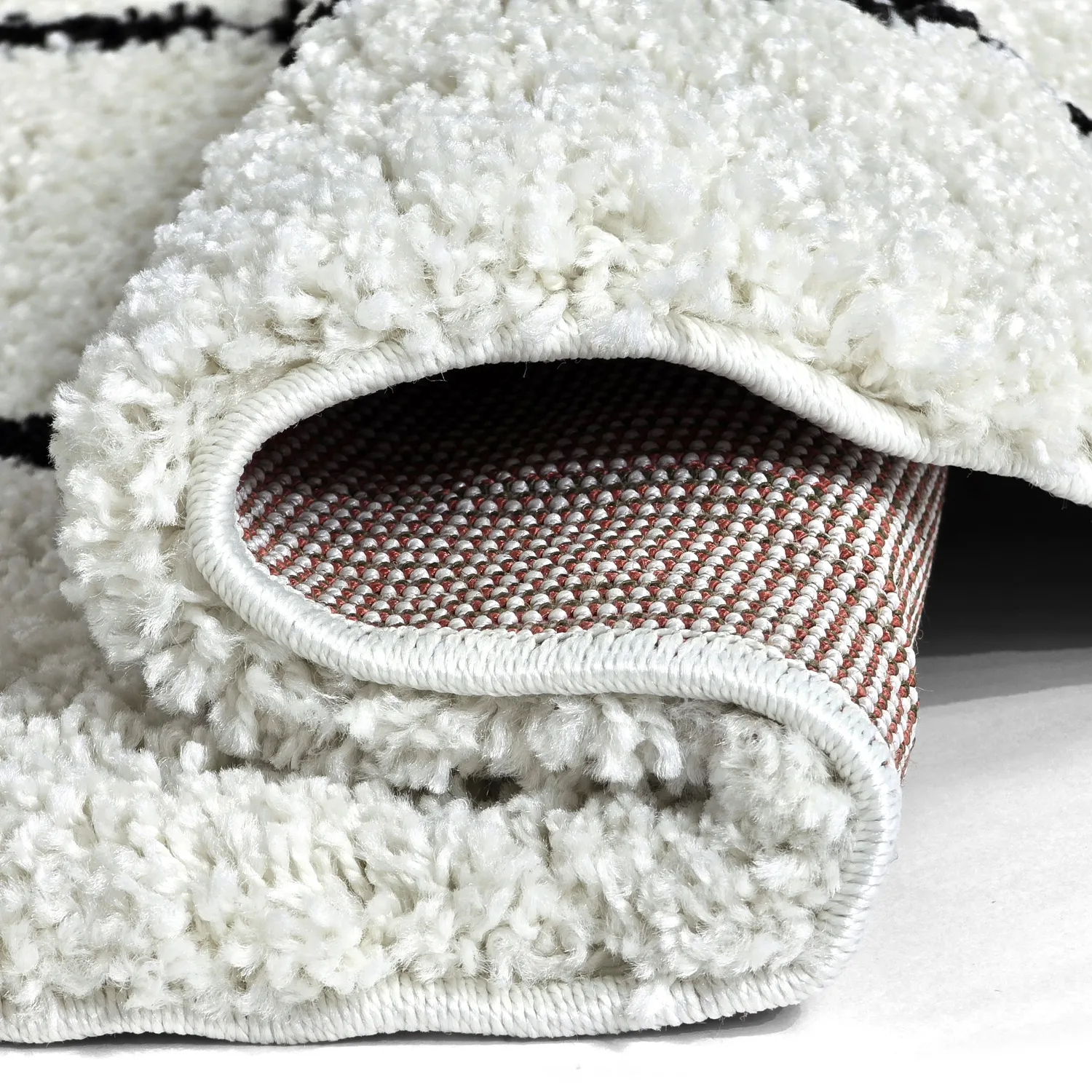 Tapetes redondos - Eze (branco/preto)