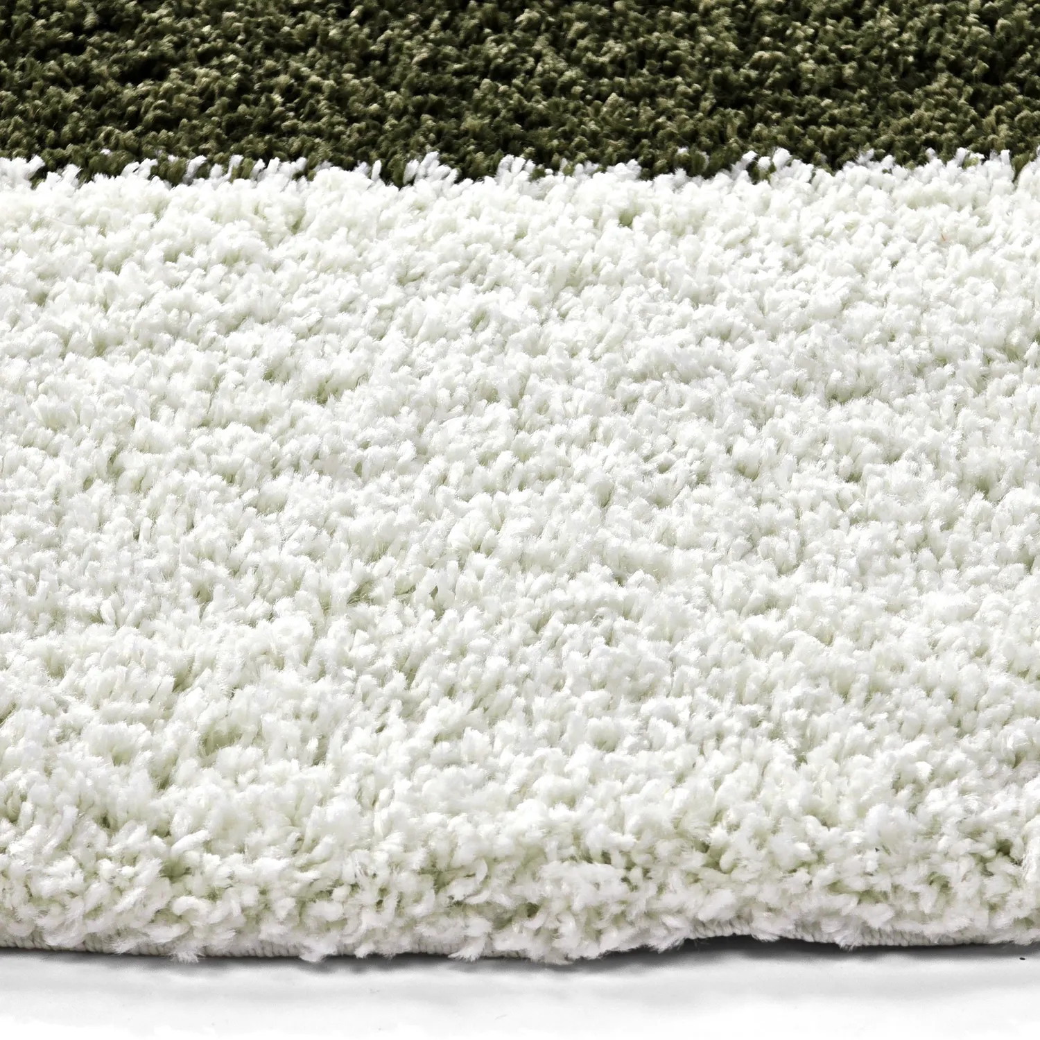 Tapetes redondos - Gordes (verde/branco)