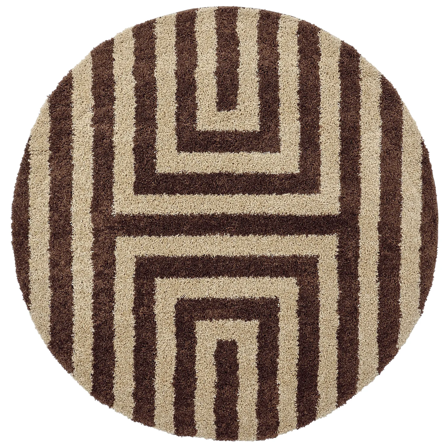 Tapetes redondos - Imilchil (bege/marrom)