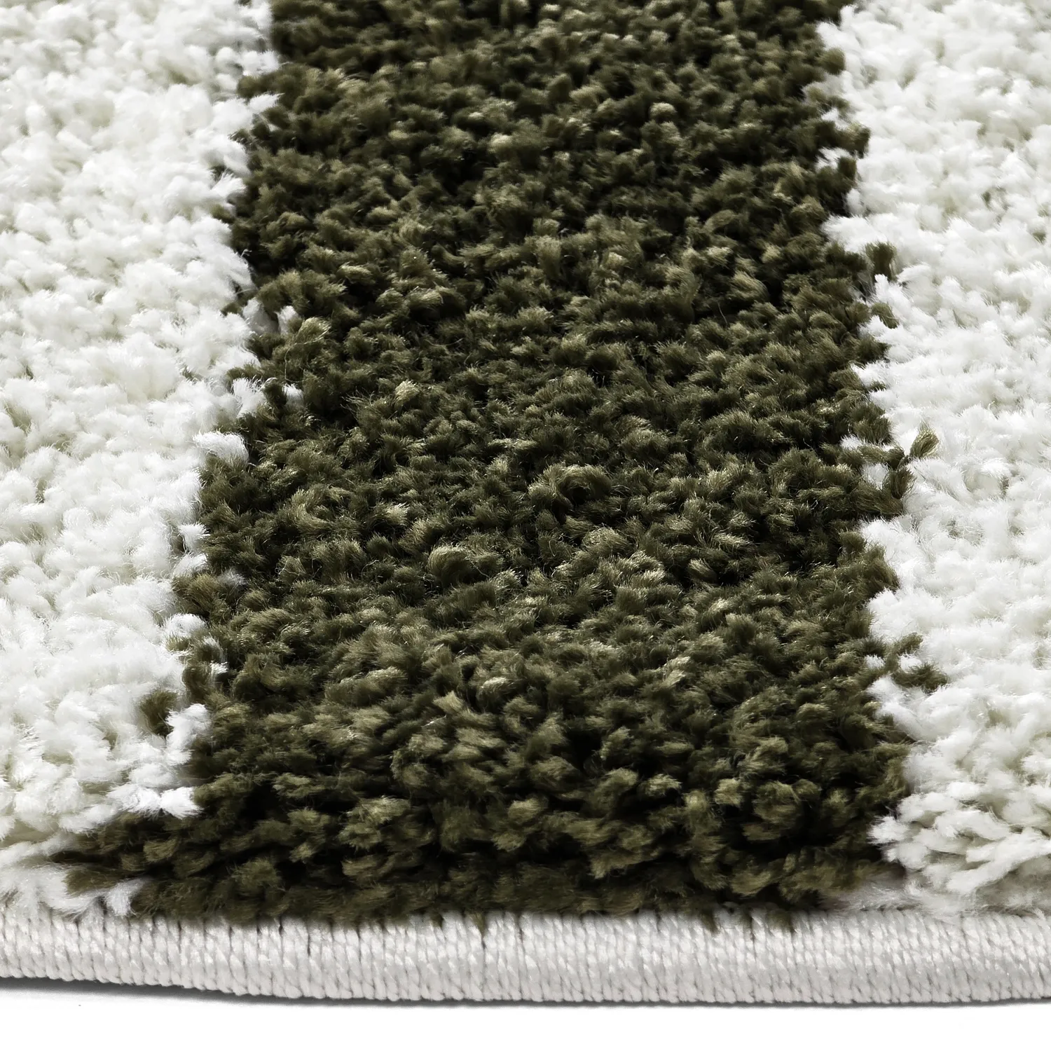 Tapetes redondos - Imilchil (branco/verde)