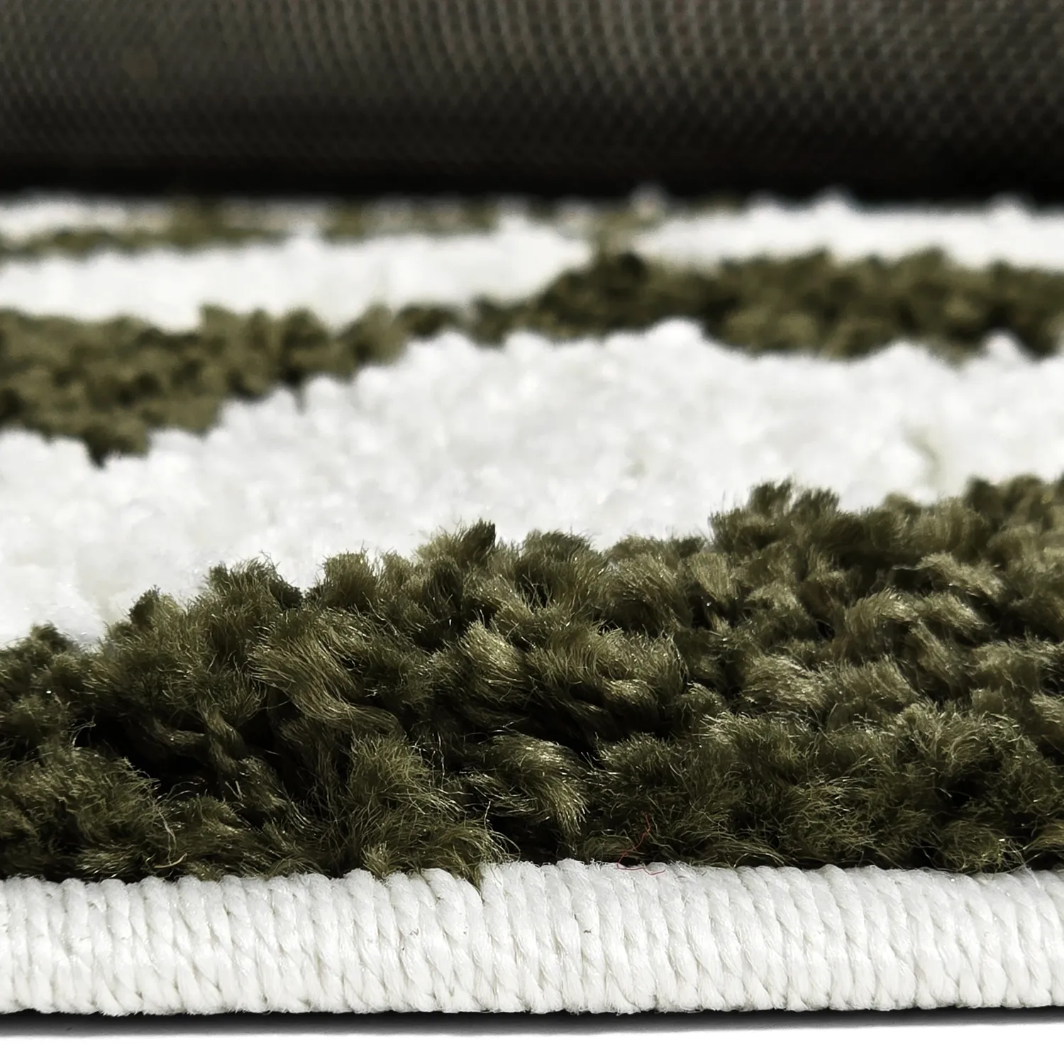 Tapetes redondos - Imilchil (branco/verde)