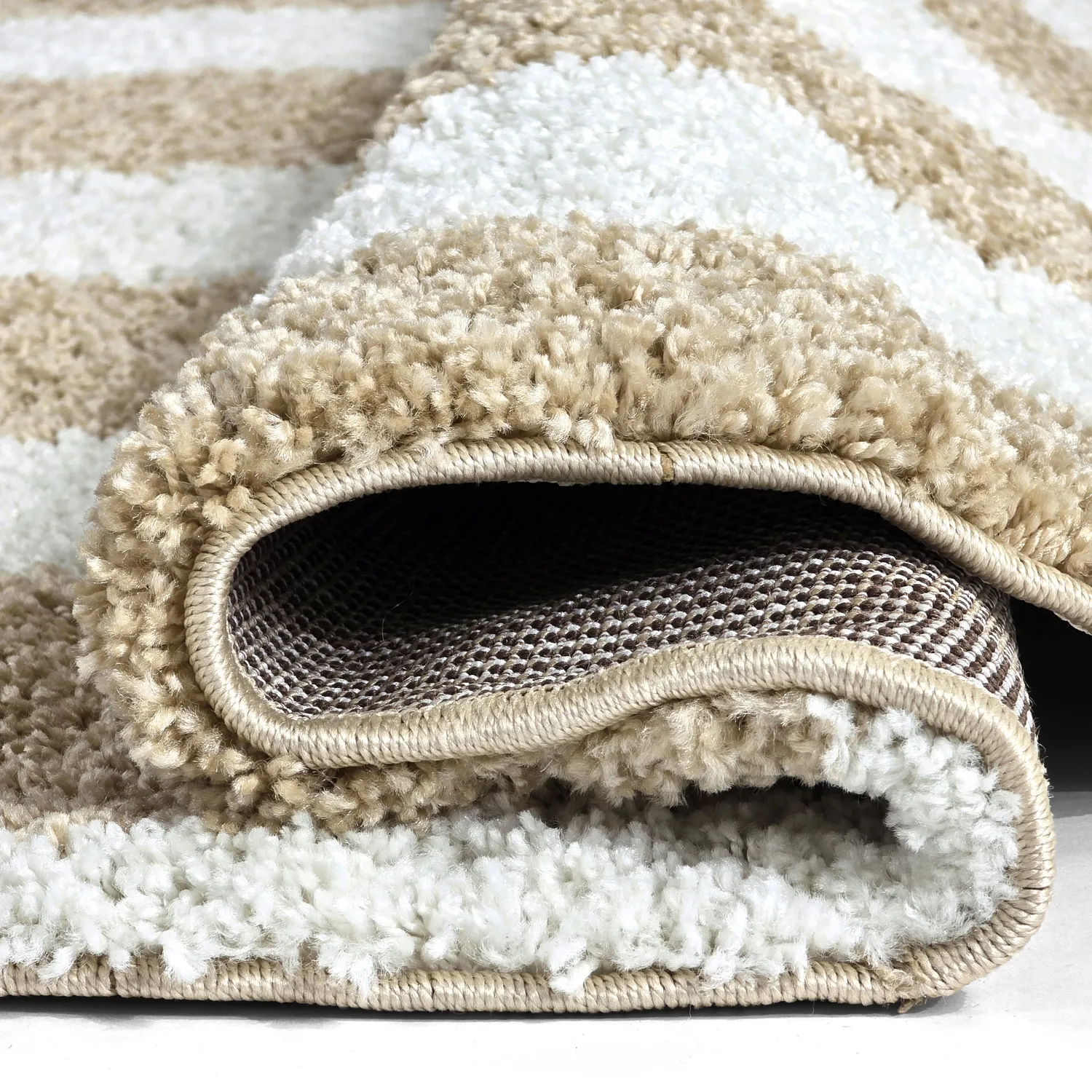 Tapetes redondos - Tamri (bege/branco)