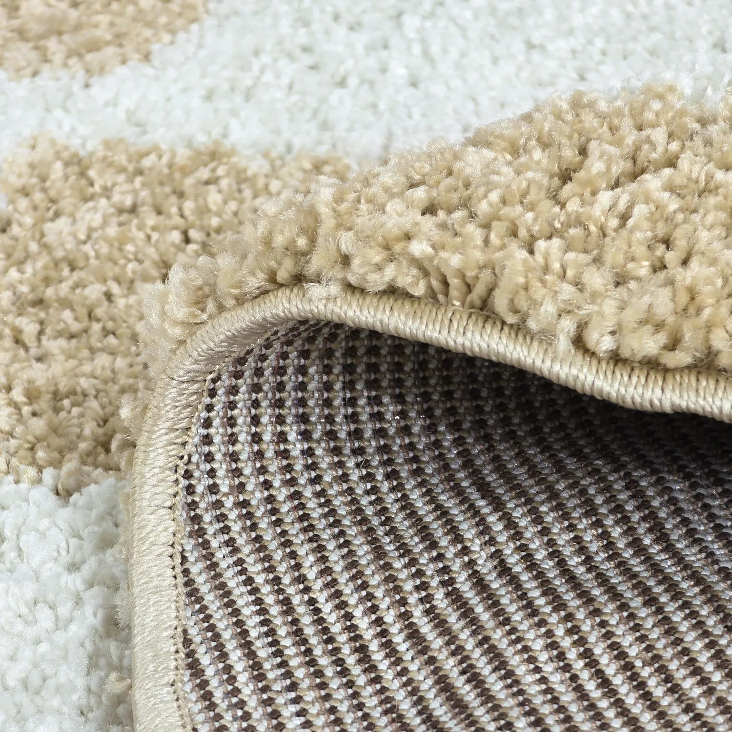 Tapetes redondos - Tamri (bege/branco)