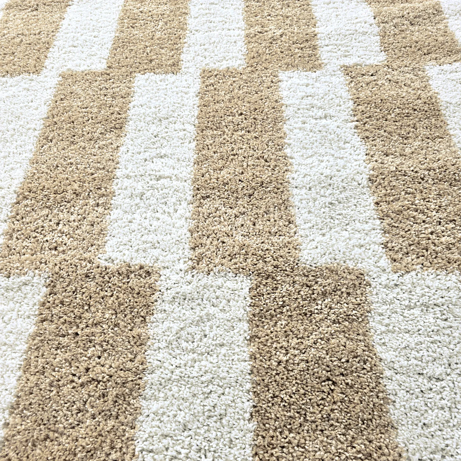 Tapetes redondos - Tamri (bege/branco)