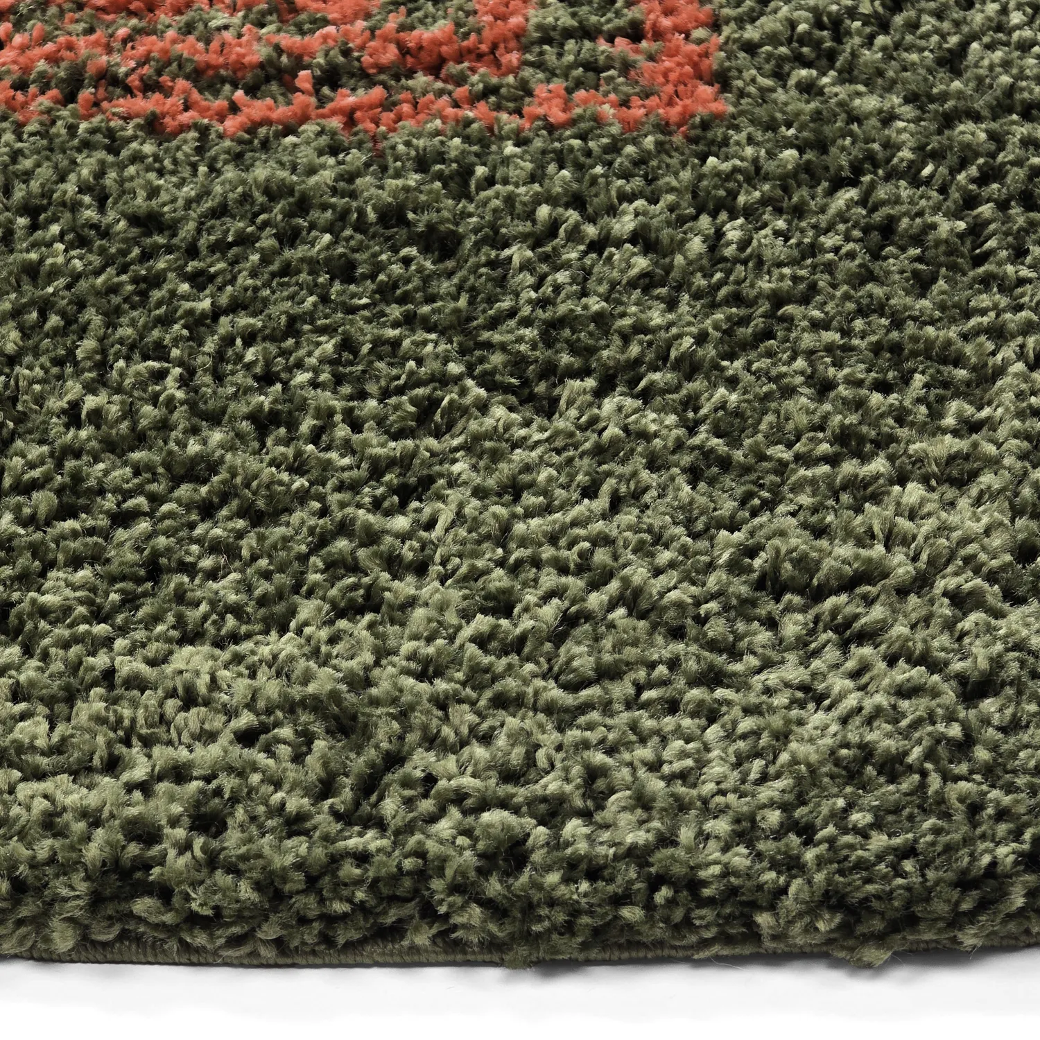 Tapetes redondos - Zagora (verde/laranja)