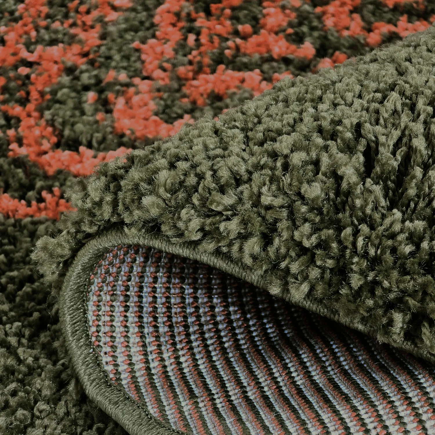 Tapetes redondos - Zagora (verde/laranja)