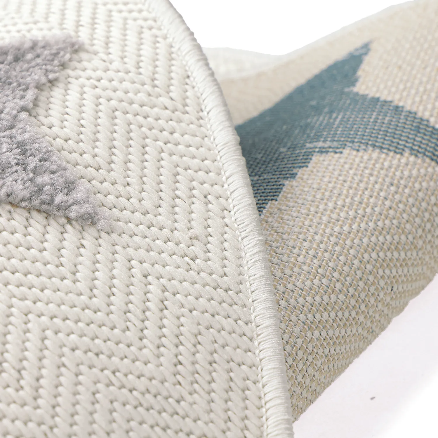 Tapete redondo infantil - Stars (creme/multi)