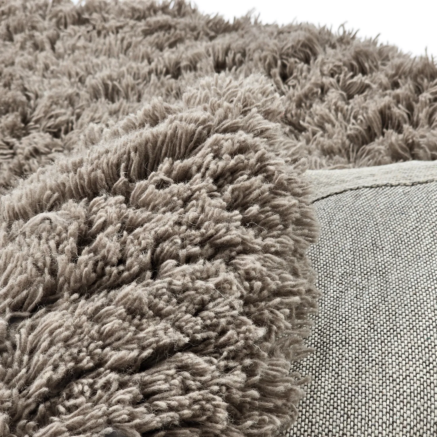 Tapete redondo - Aliste Wool Shaggy (marrom)