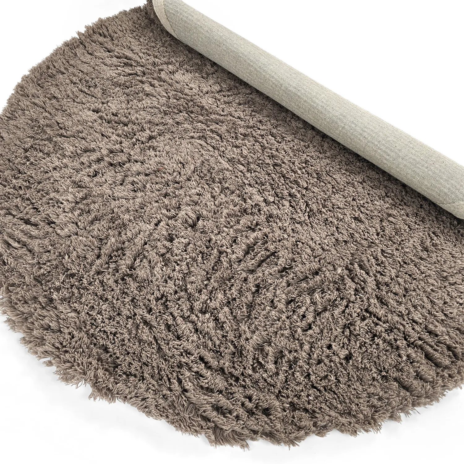 Tapete redondo - Aliste Wool Shaggy (marrom)