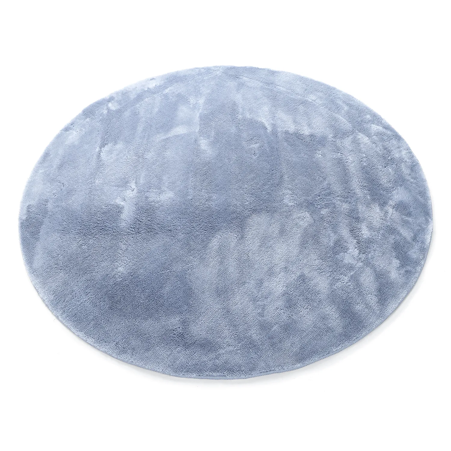 Tapetes redondos - Aranga Super Soft Fur (azul aço)