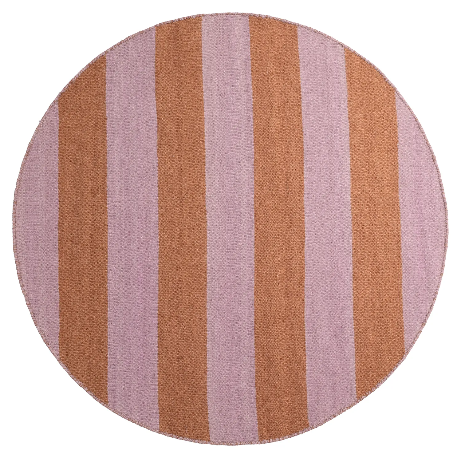 Tapete redondo - Garine (laranja/rosa)