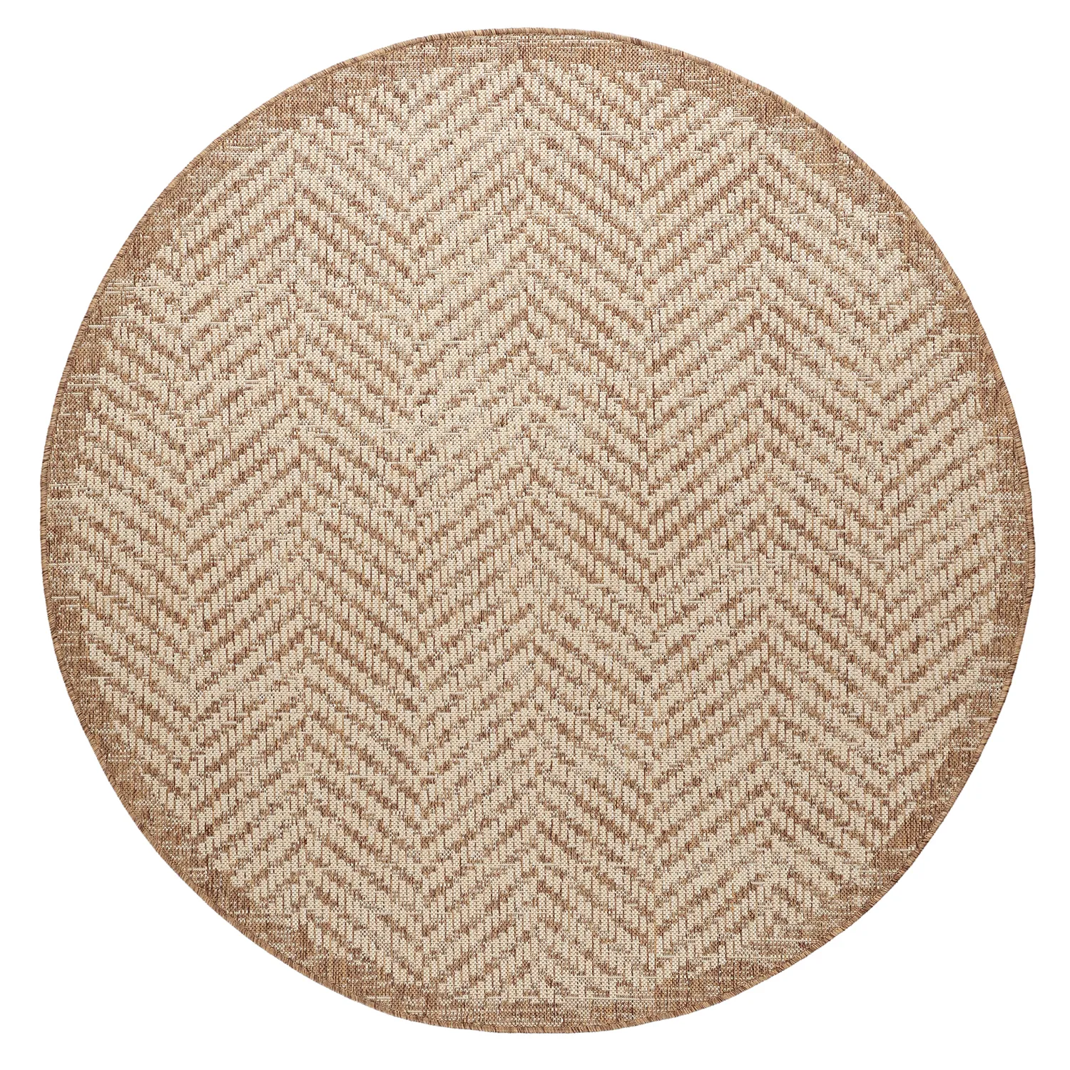Tapete redondo - Indoor/Outdoor Donora (marrom)