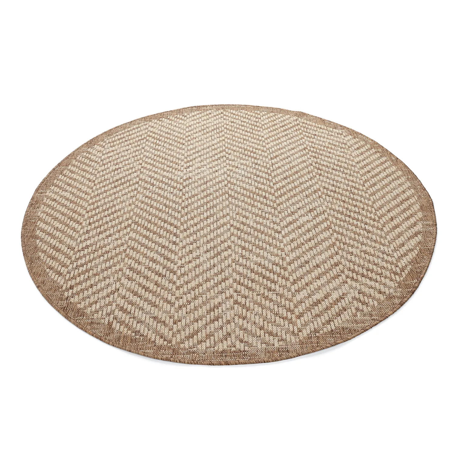 Tapete redondo - Indoor/Outdoor Donora (marrom)