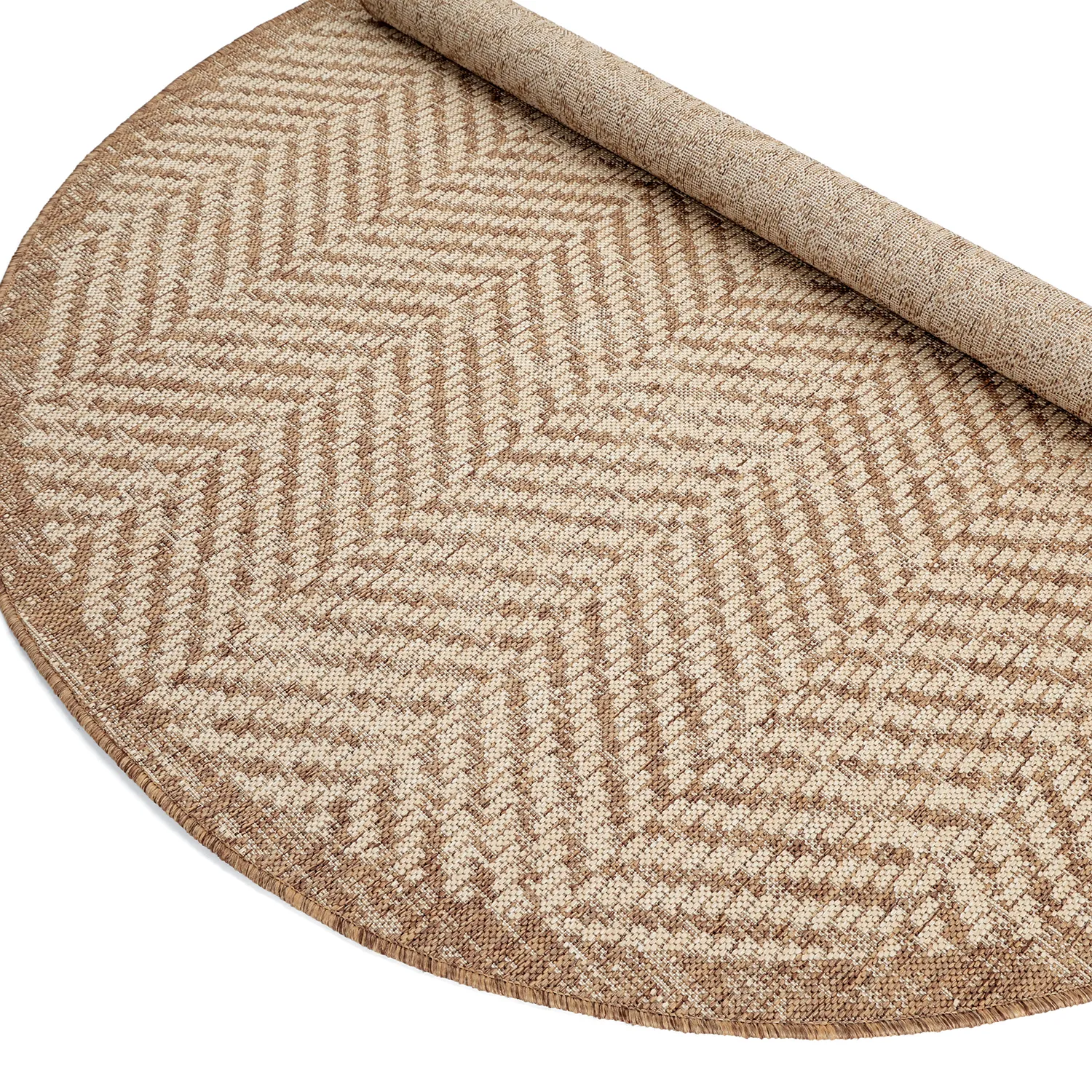 Tapete redondo - Indoor/Outdoor Donora (marrom)