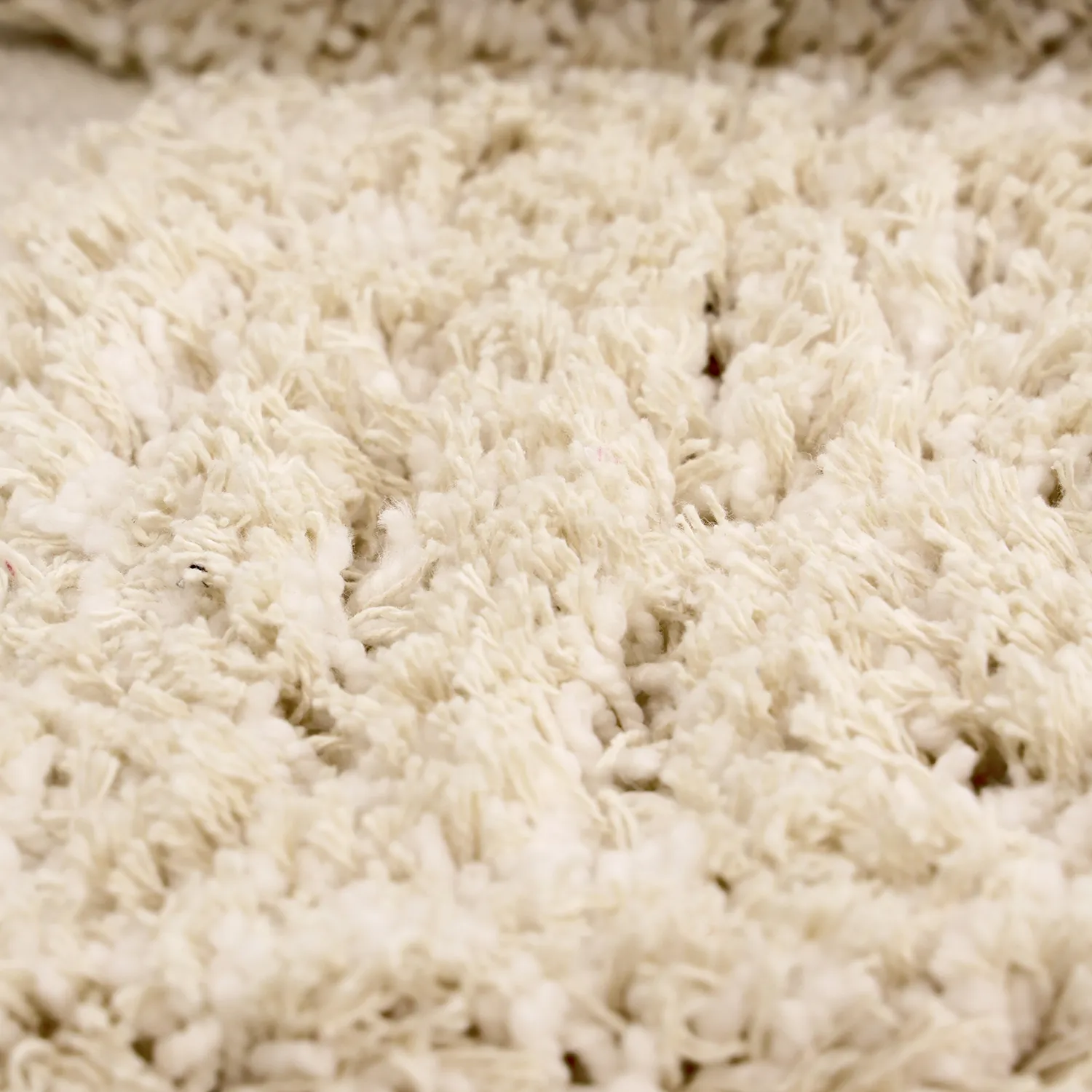 Tapete redondo - Otranto Natural Cotton Shaggy (off white)
