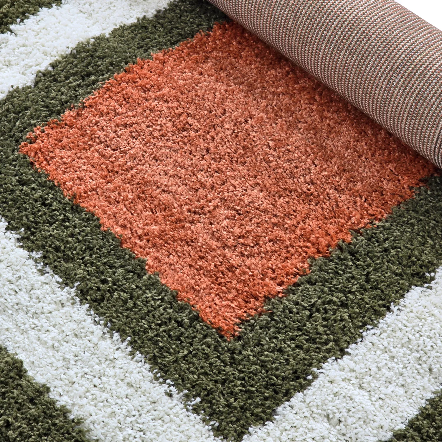 Tapetes felpudos - Alsace (verde/branco/laranja)