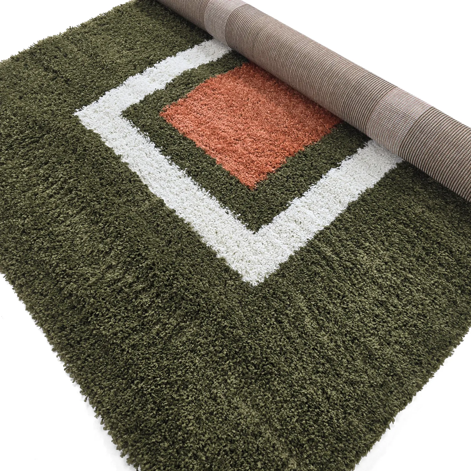 Tapetes felpudos - Alsace (verde/branco/laranja)