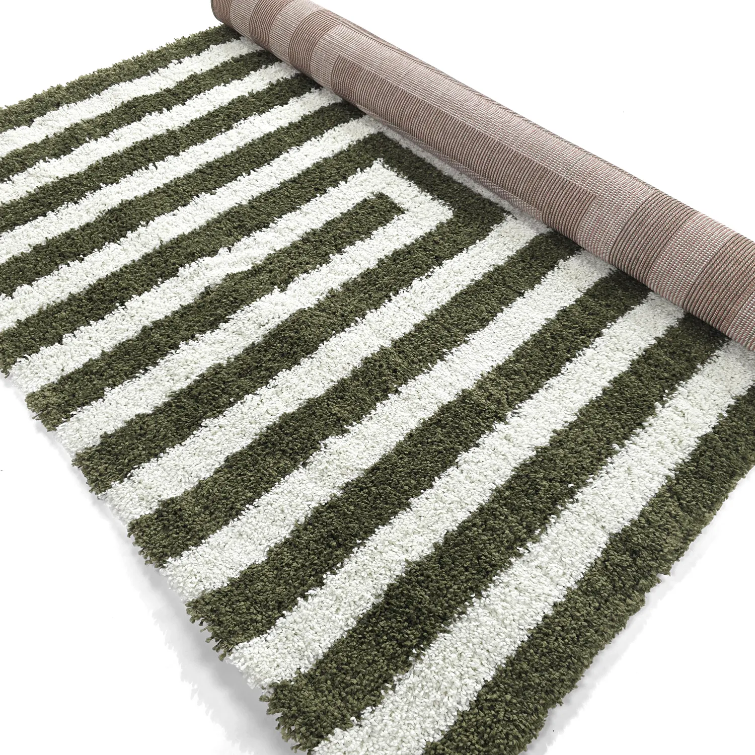 Tapetes felpudos - Imilchil (branco/verde)