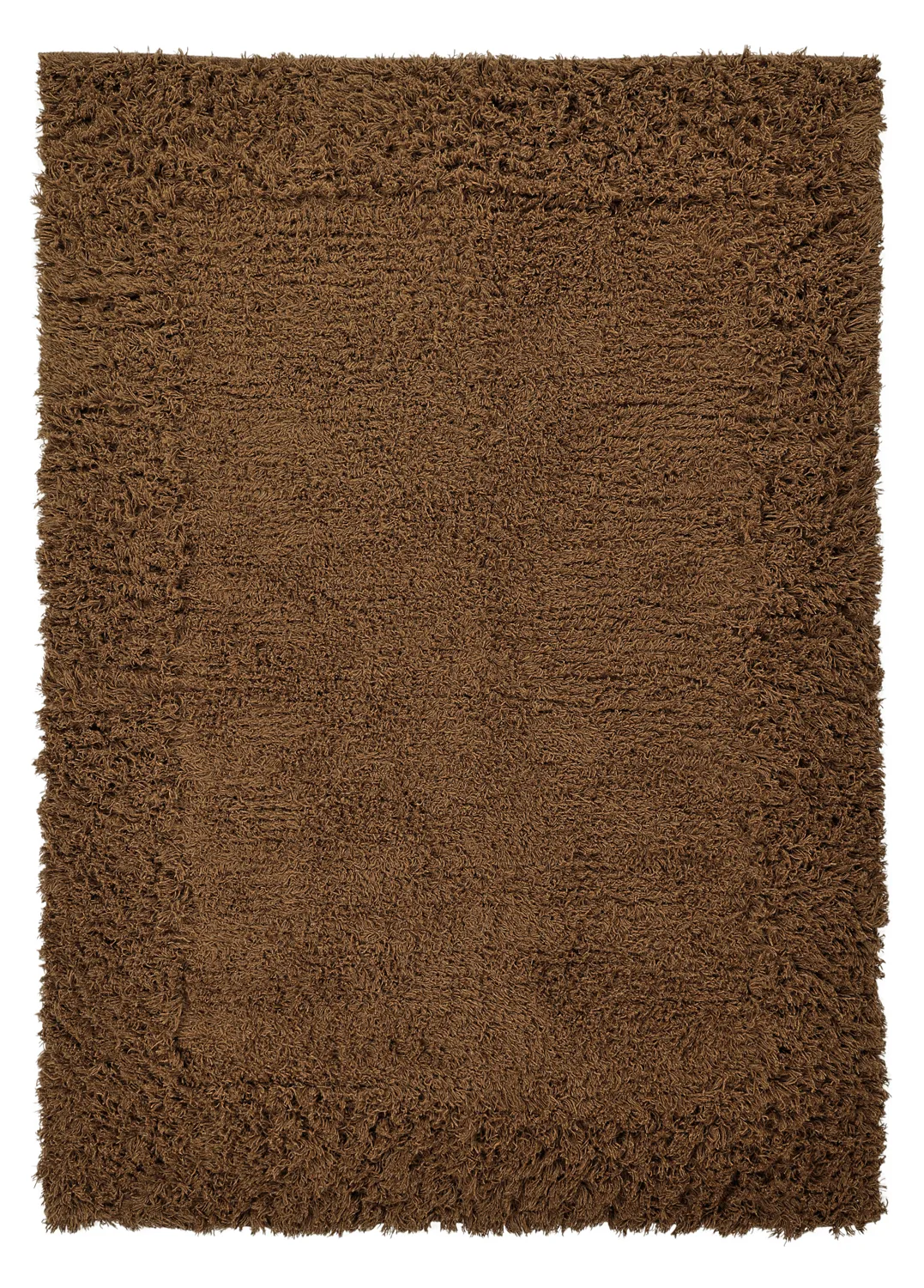 Tapetes felpudos - Melilla Hand Woven Wool Shaggy (marrom)