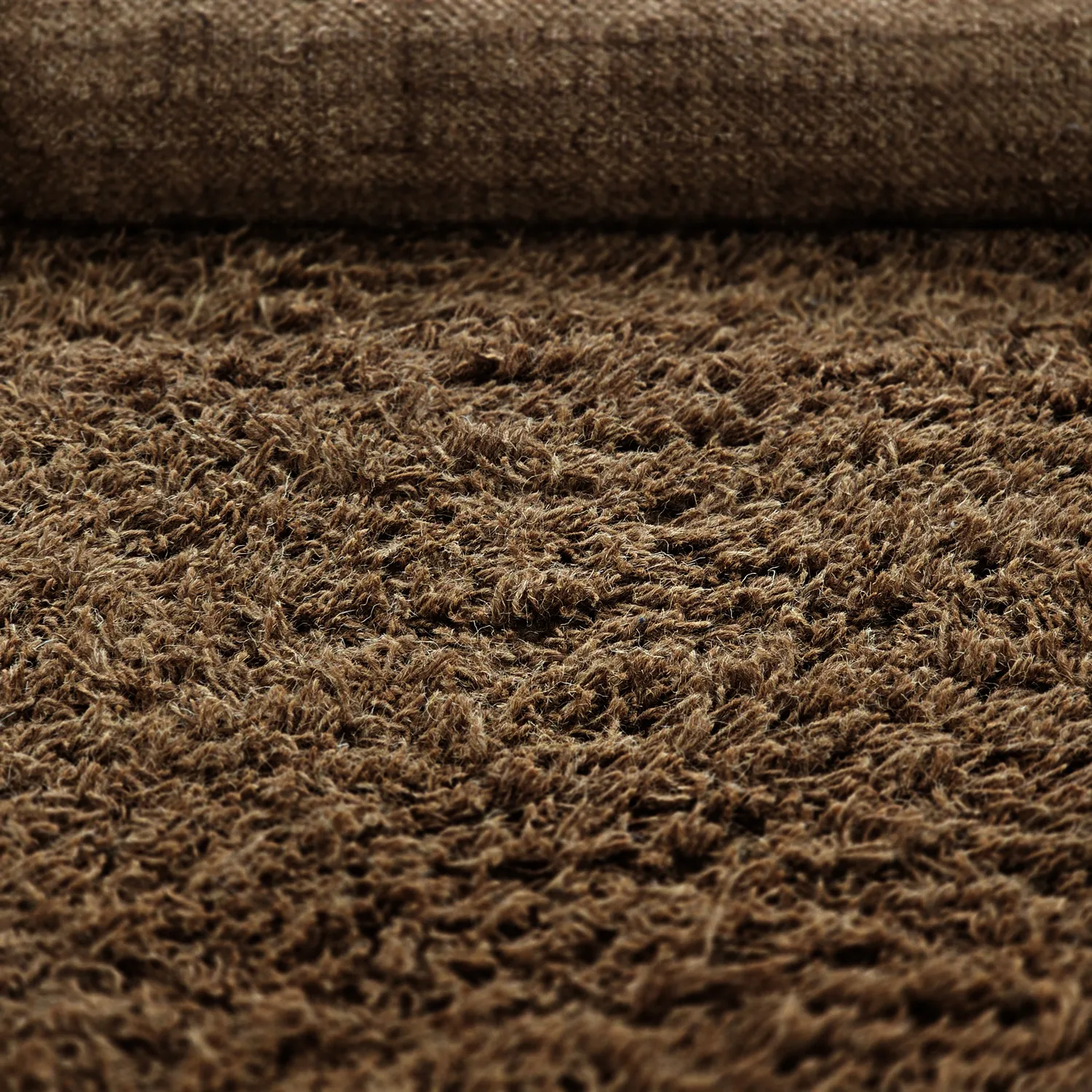 Tapetes felpudos - Melilla Hand Woven Wool Shaggy (marrom)