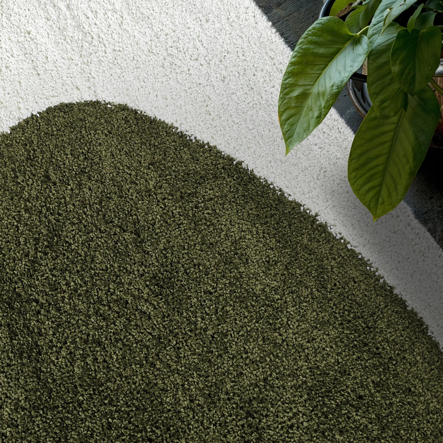 Tapetes felpudos - Sanghar (branco/laranja/verde)