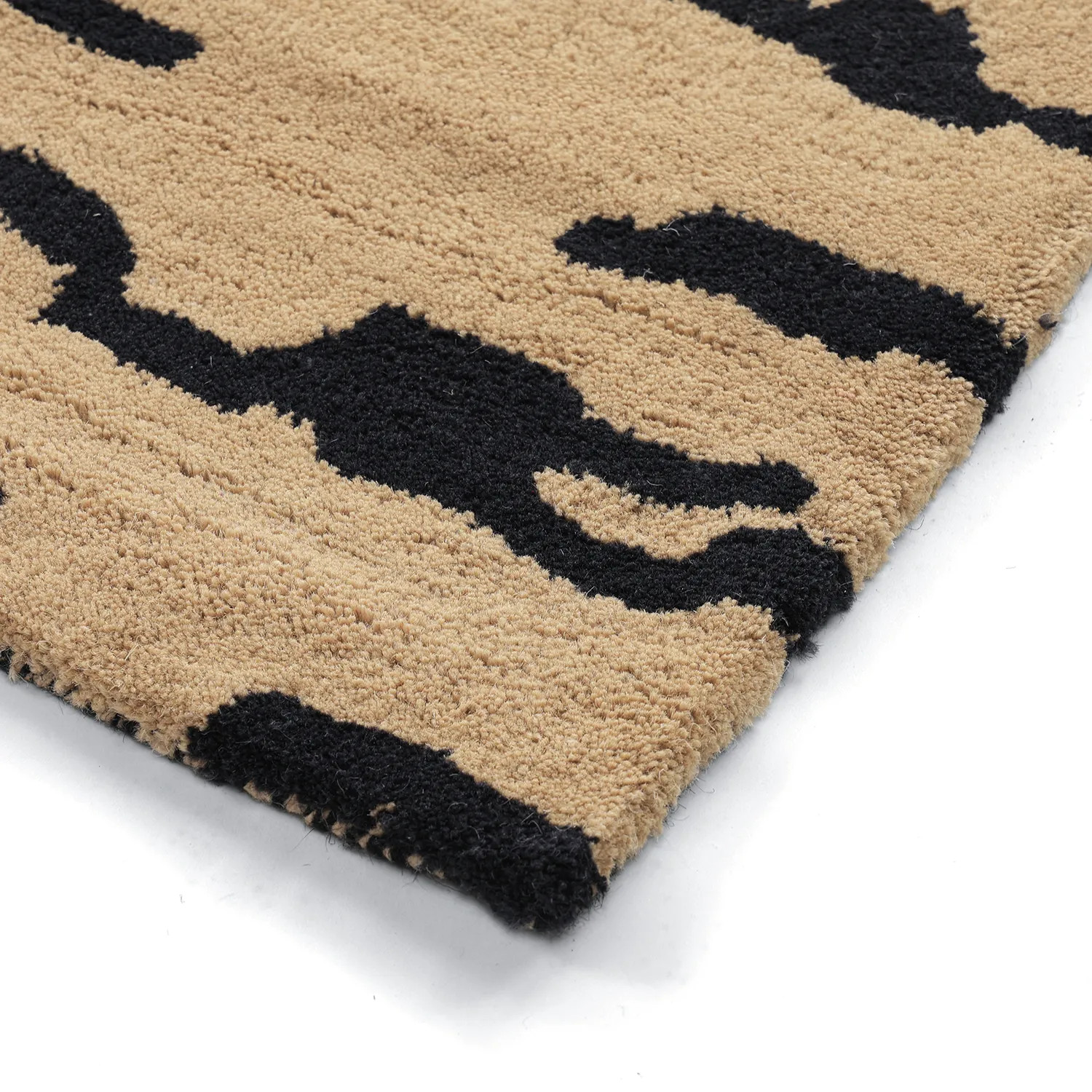 Tapetes felpudos - Zebra Tufted Wool Premium (bege/preto)