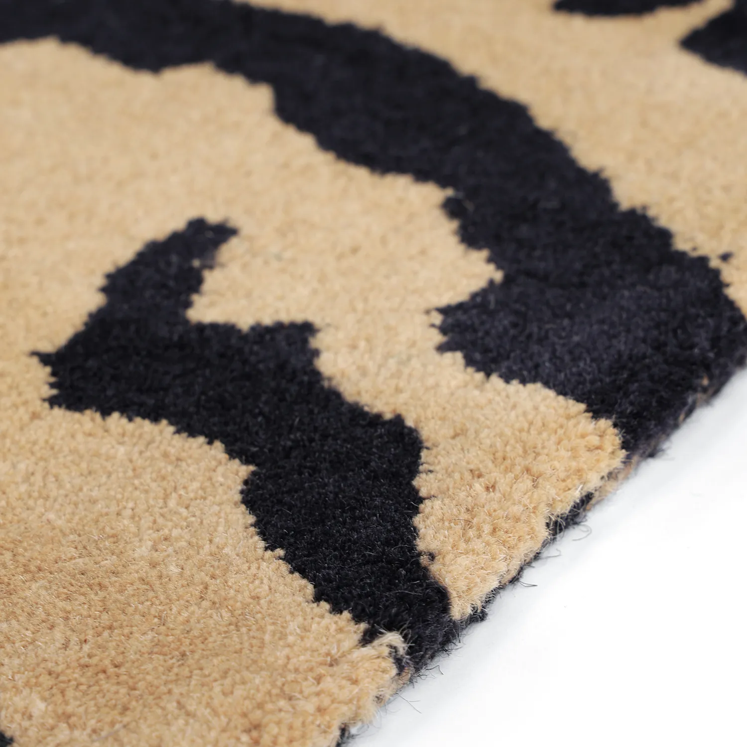 Tapetes felpudos - Zebra Tufted Wool Premium (bege/preto)