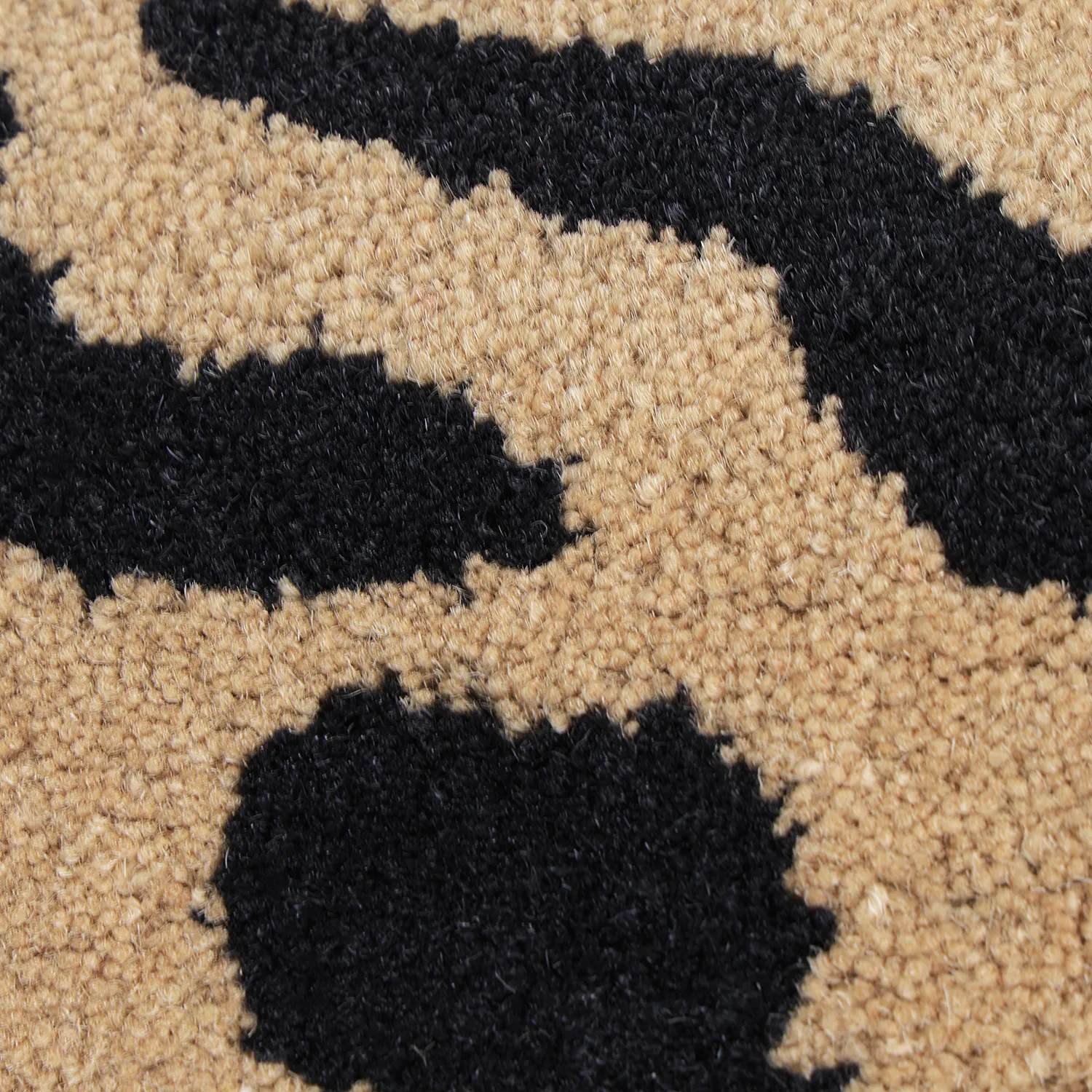 Tapetes felpudos - Zebra Tufted Wool Premium (bege/preto)