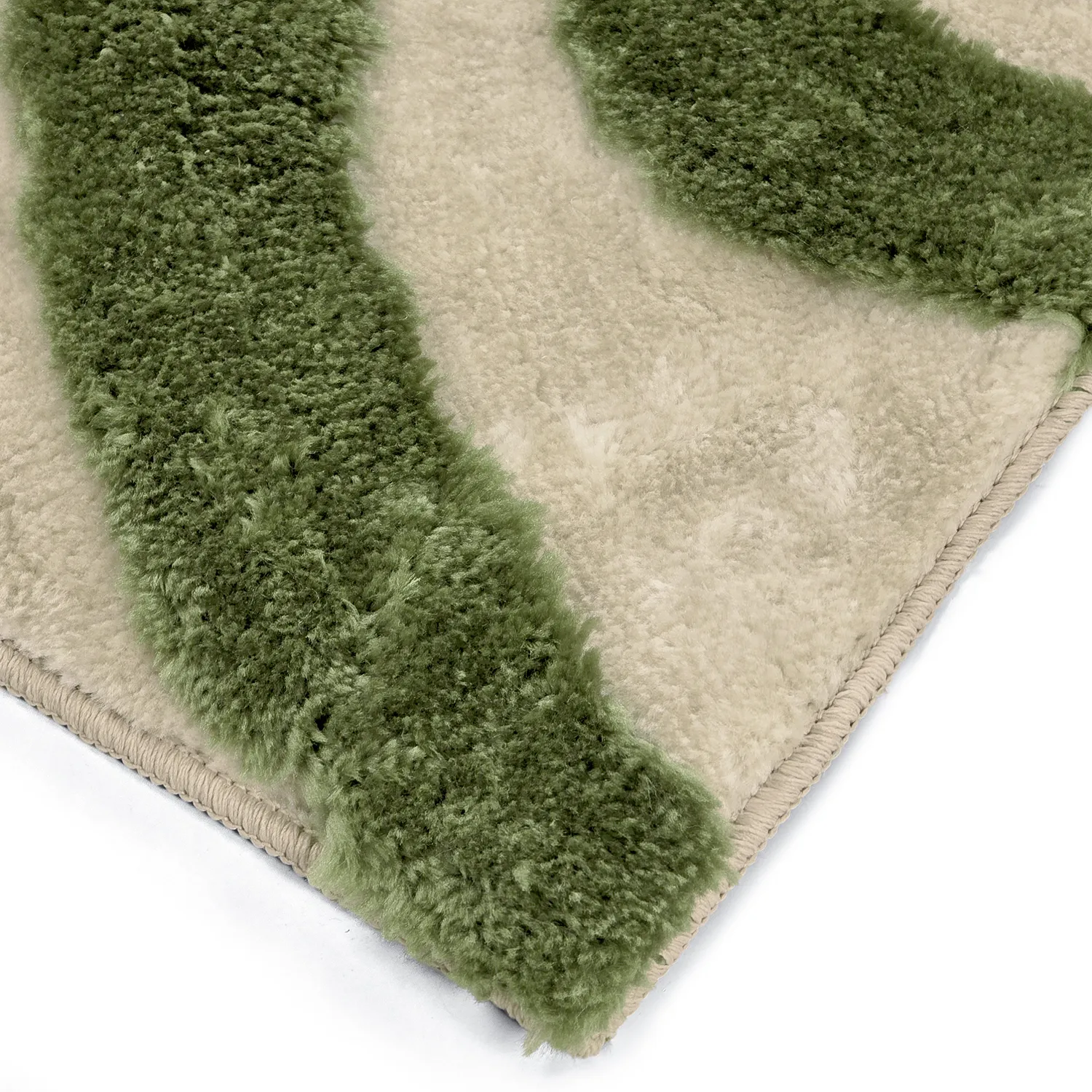 Tapetes felpudos - Akaba (creme/verde)