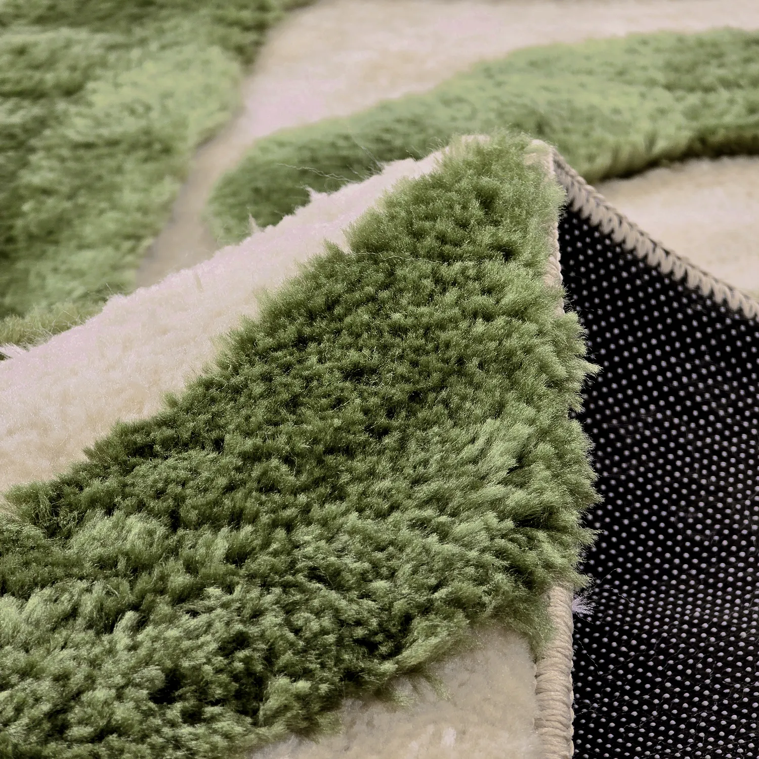 Tapetes felpudos - Akaba (creme/verde)