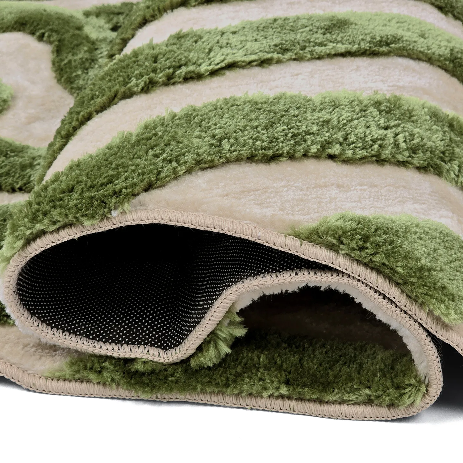 Tapetes felpudos - Akaba (creme/verde)