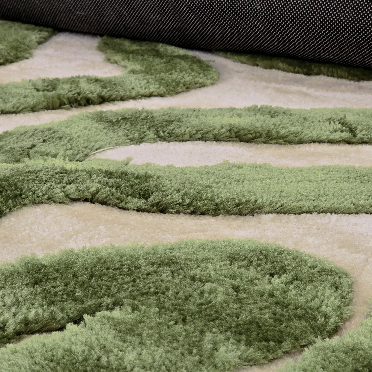 Tapetes felpudos - Akaba (creme/verde)