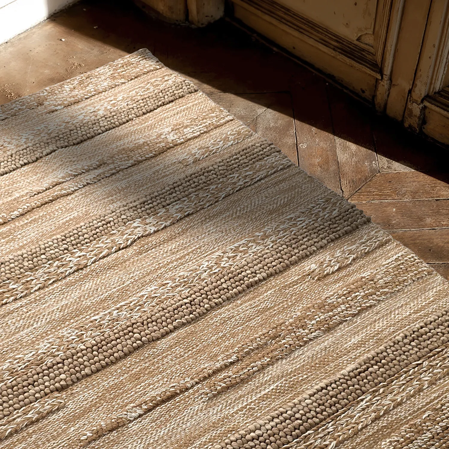 Tapete de lã - Almaty (castanho claro)