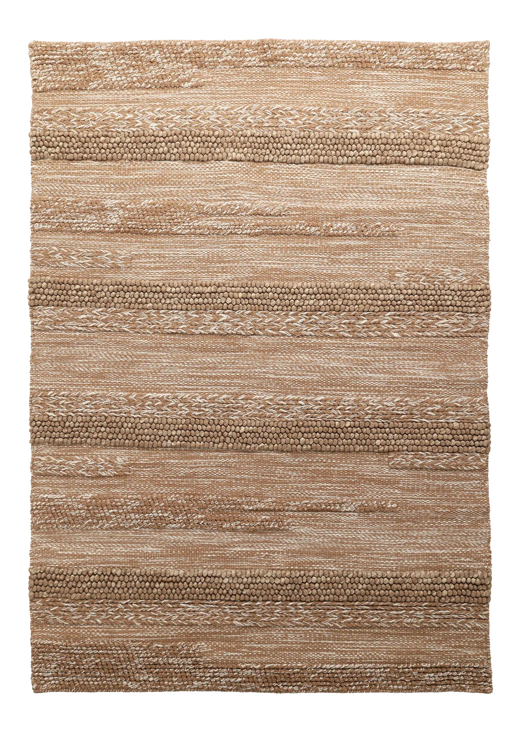 Tapete de lã - Almaty (castanho claro)