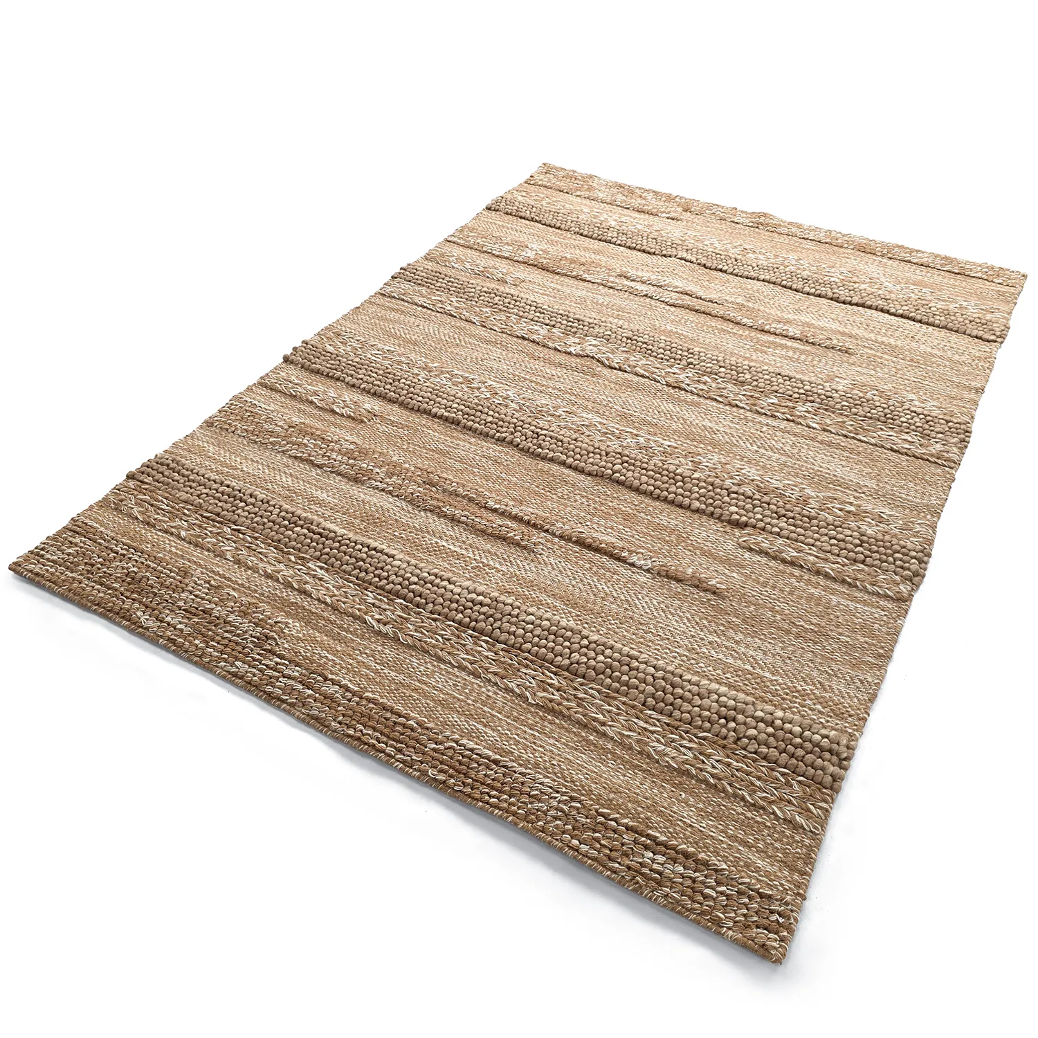 Tapete de lã - Almaty (castanho claro)