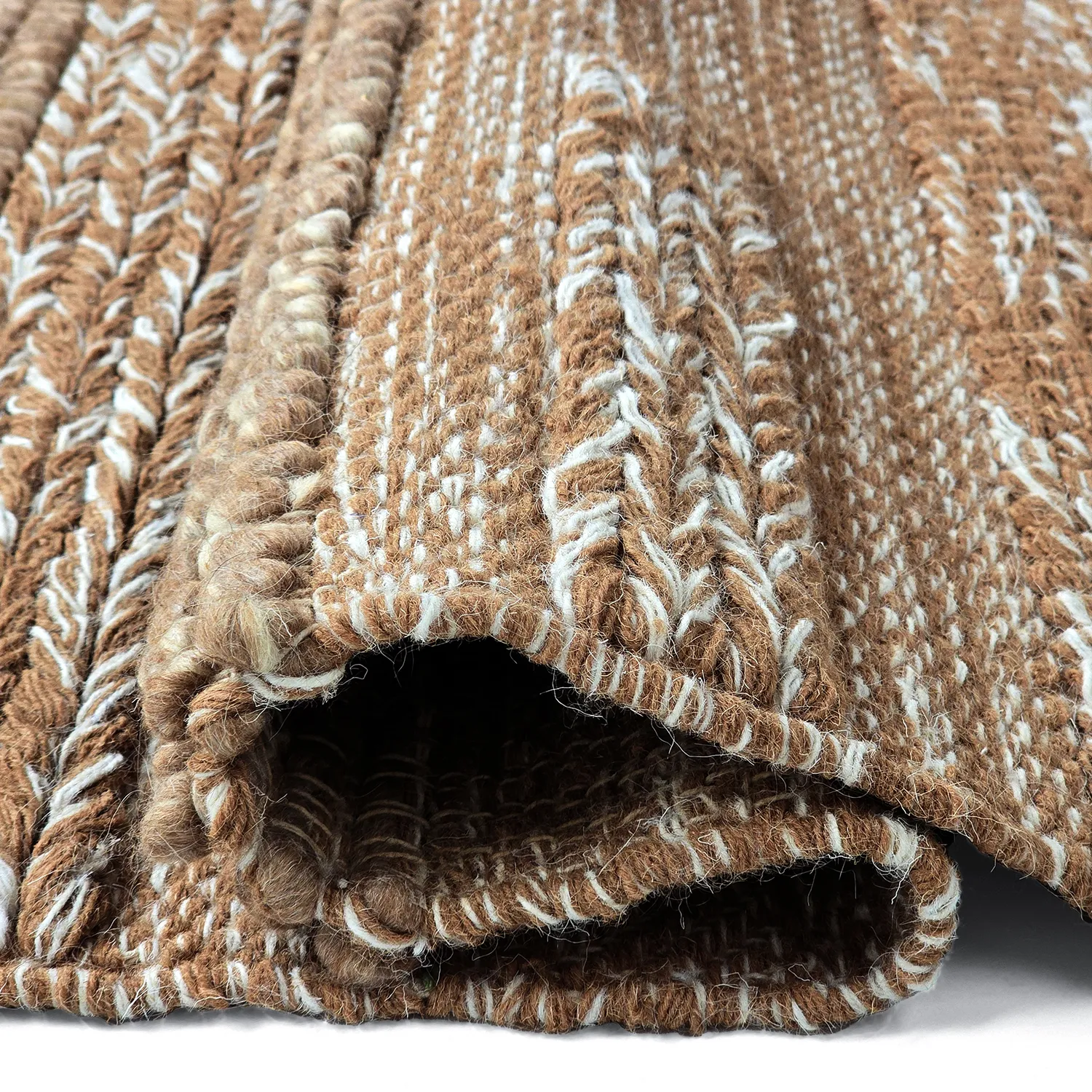 Tapete de lã - Almaty (castanho claro)