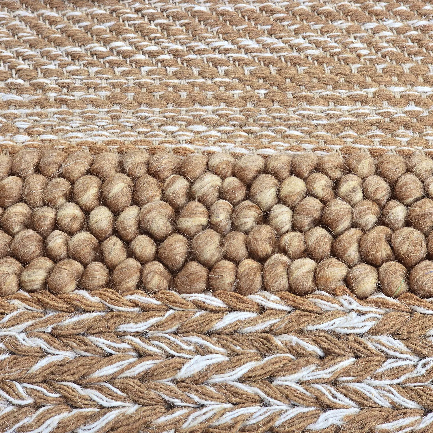 Tapete de lã - Almaty (castanho claro)